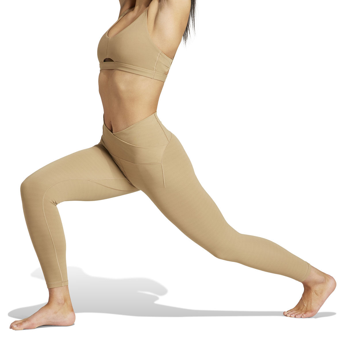 adidas Womens Yoga Studio Luxe Crossover Waistband 7/8 Tights