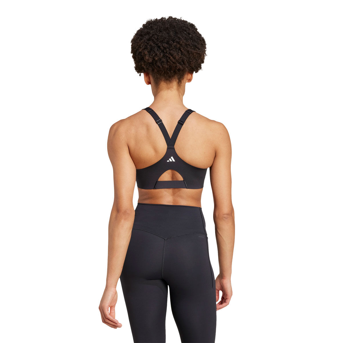 adidas Womens Impact Luxe High Support Zip Front Sports Bra