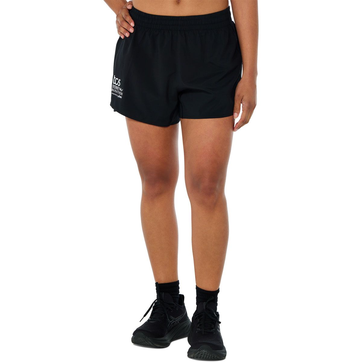 Asics Womens Sydney Marathon 2025 Silver 4 Inch Running Shorts