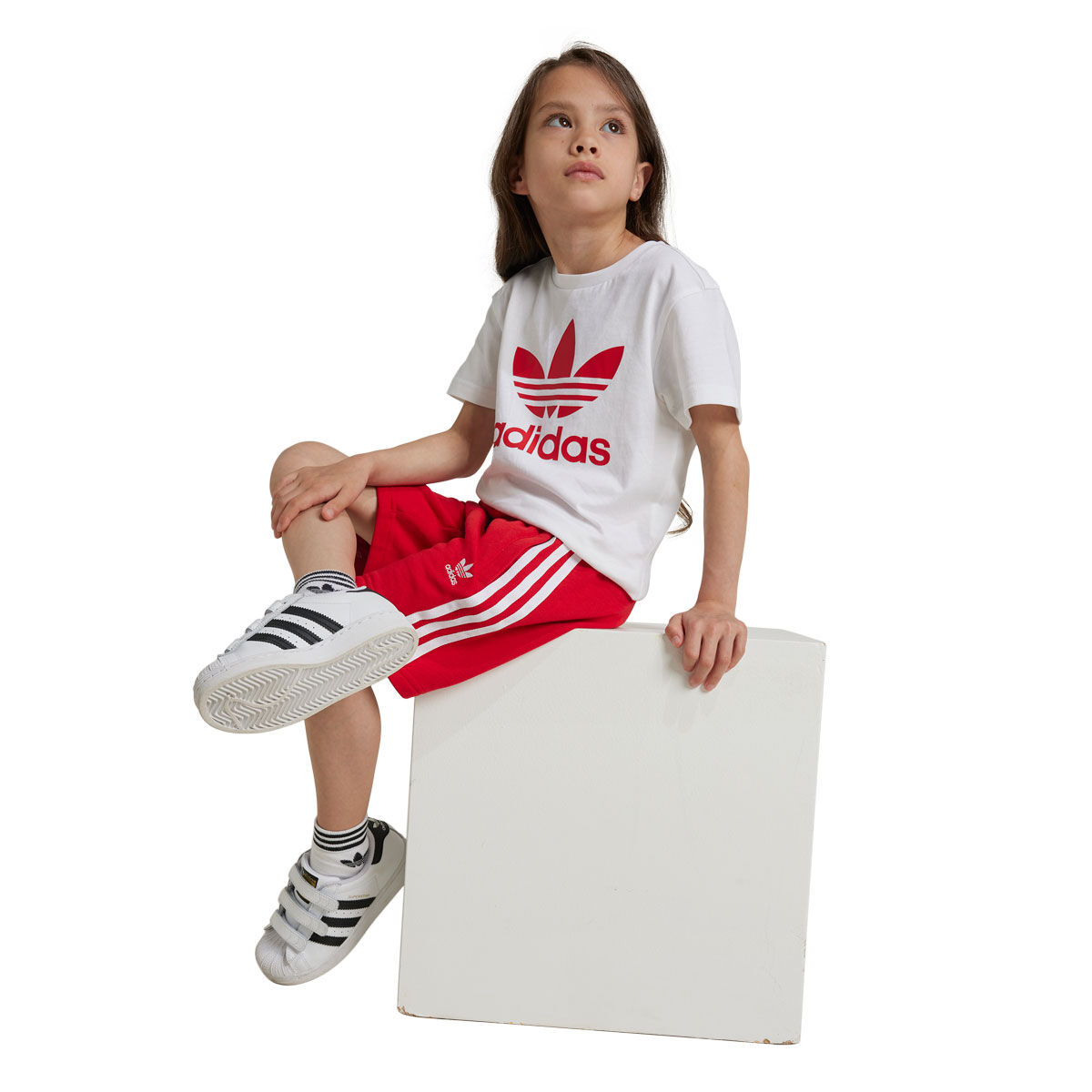adidas Originals Kids Short & Trefoil Tee Set