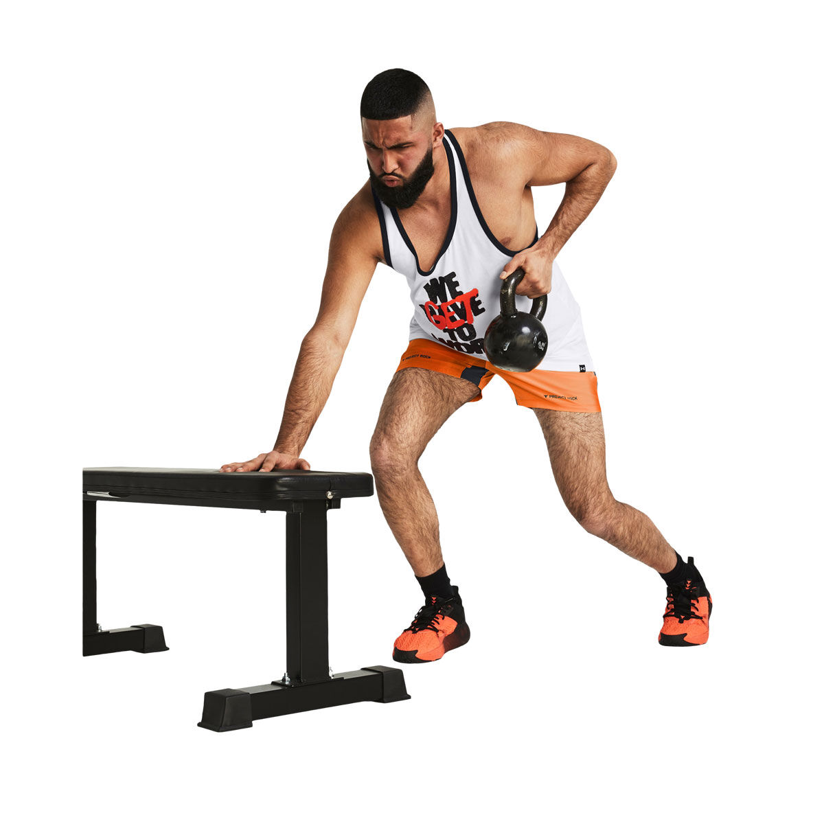 Under Armour Project Rock Mens Get to Work Training Tank