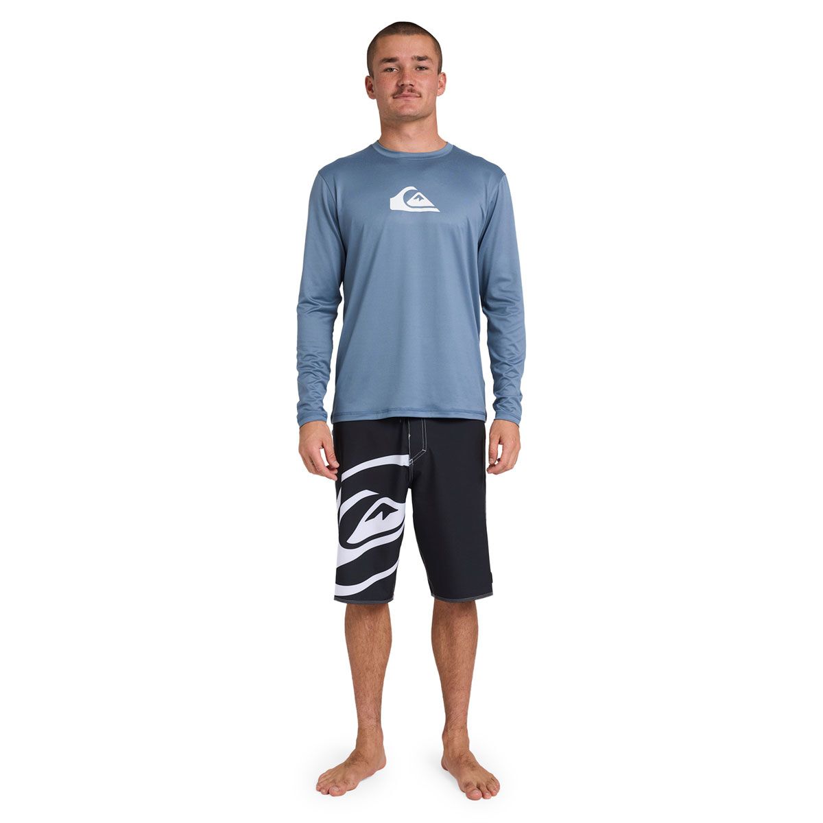 Quicksilver Solid Streak Long Sleeve ID Rash Vest