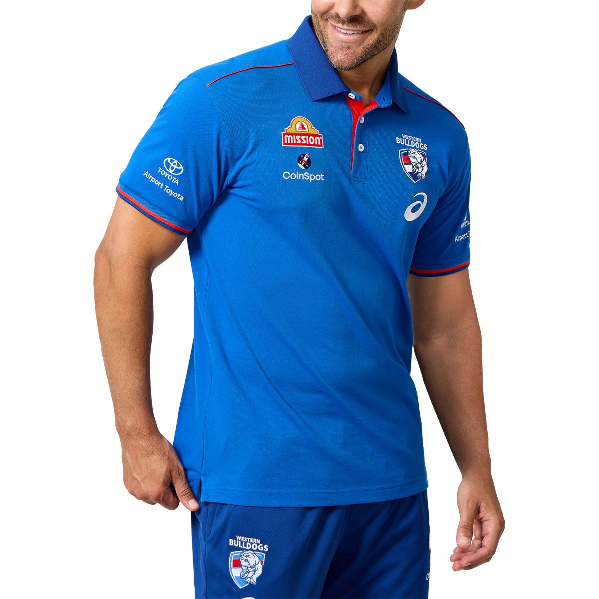 Western Bulldogs Mens 2025 Media Polo