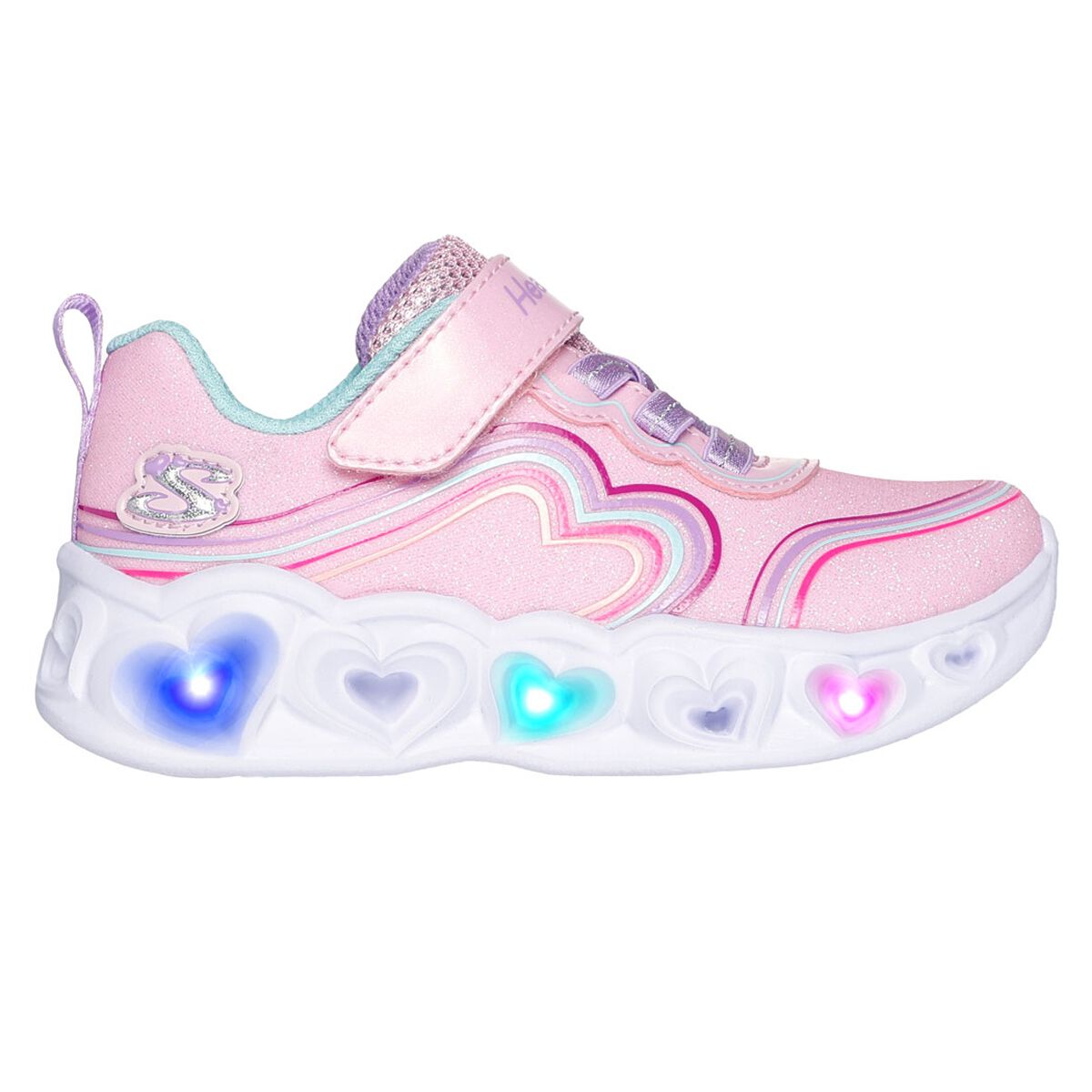 Skechers Heart Lights - Retro Hearts PS Kids Casual Shoes