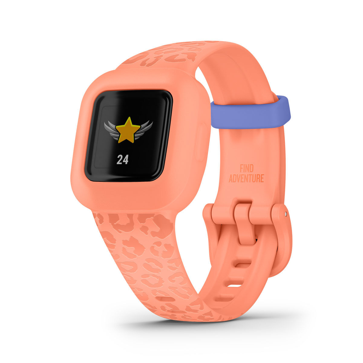 Garmin Vívofit jr. 3 Watch - Peach Leopard
