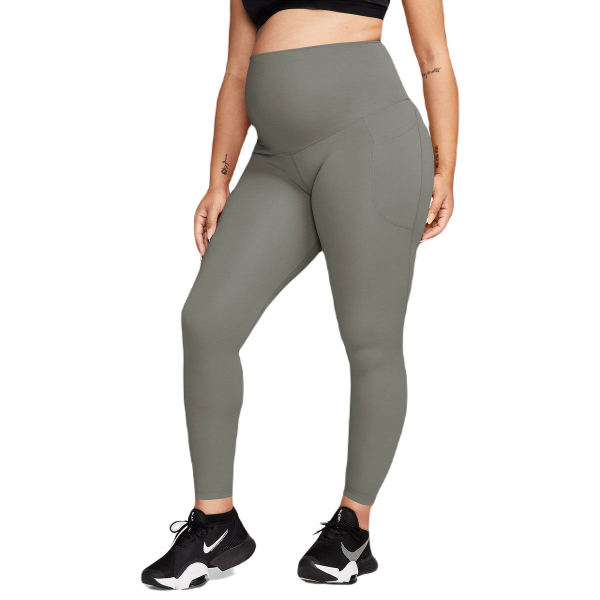 Nike Womens Maternity One Dri-FIT High Rise 7/8 Pocket Tights