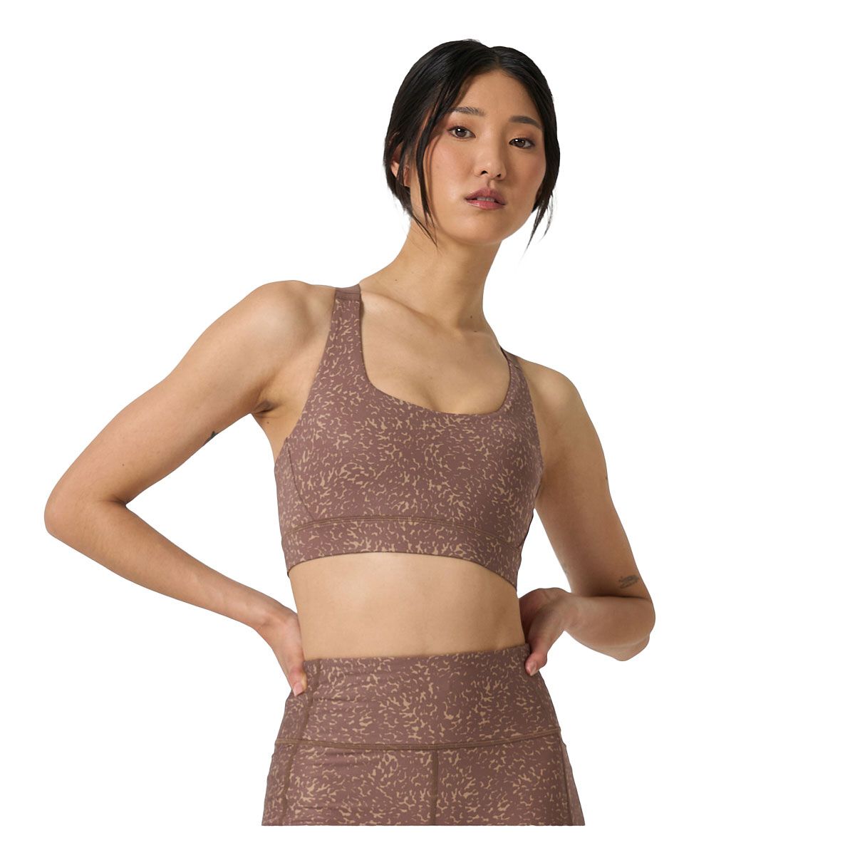 Ell/Voo Womens Kara Crop Sports Bra
