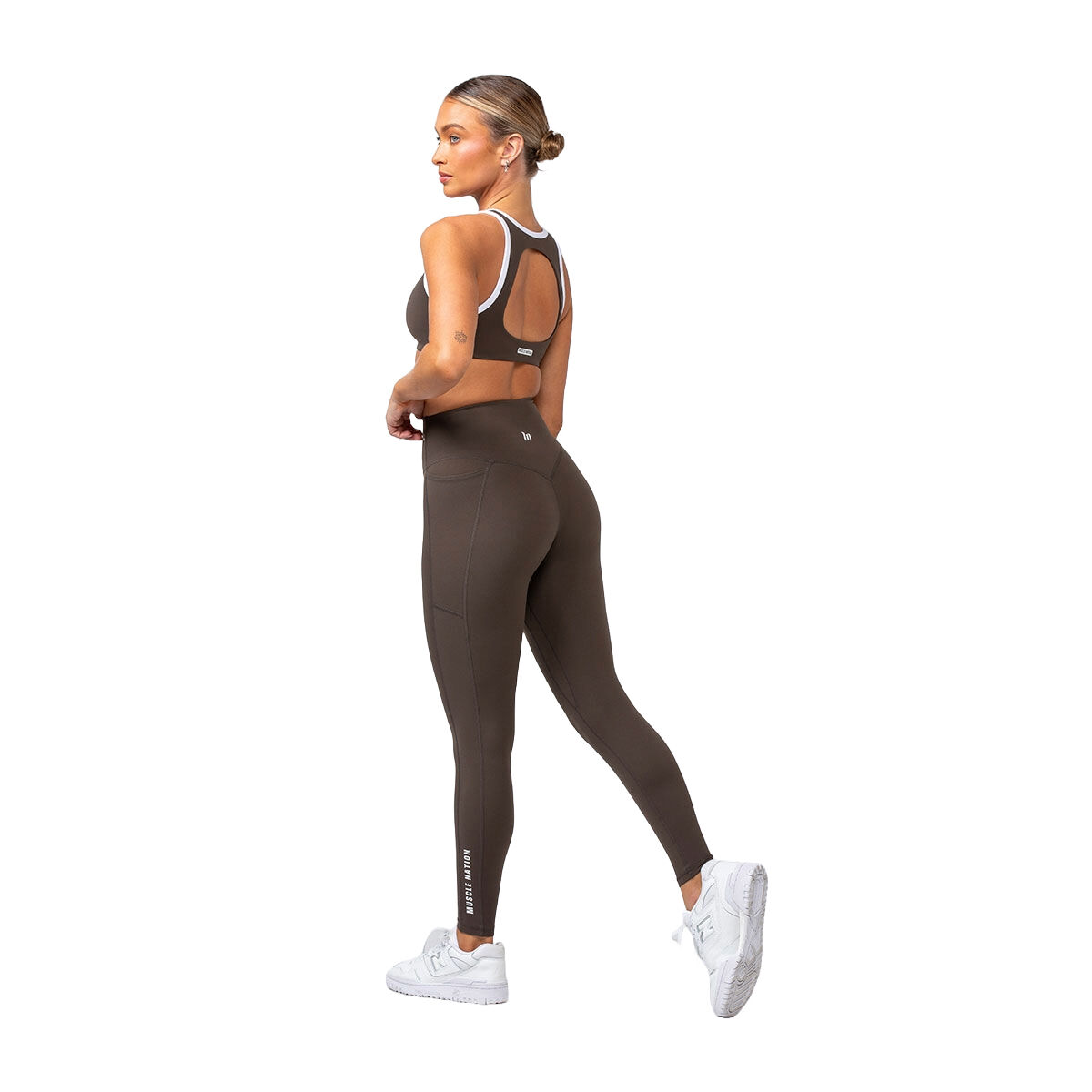Muscle Nation Womens Agility Aura Pocket Ankle Tights