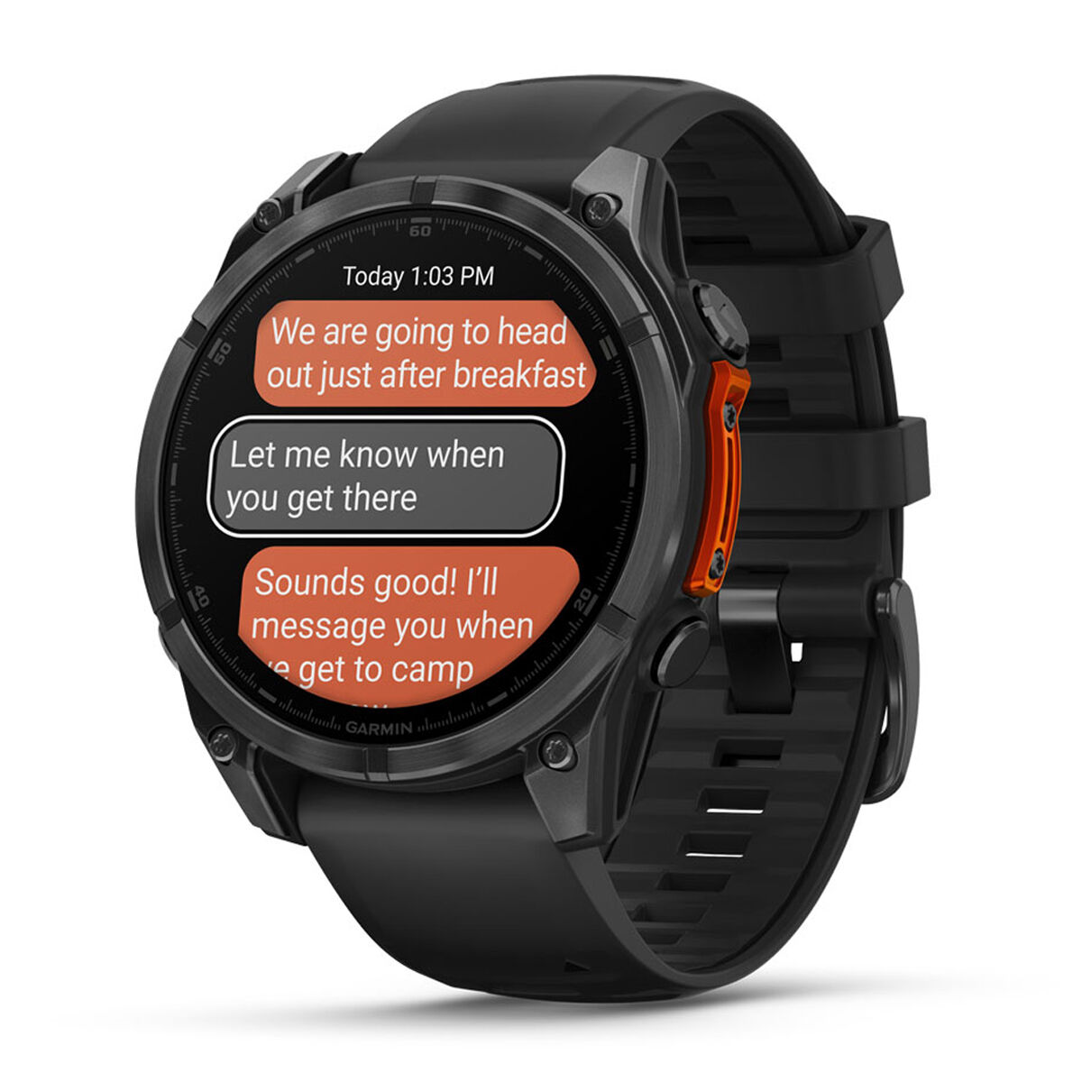 Garmin Fenix 8 47mm AMOLED Glass Watch - Slate/Steel
