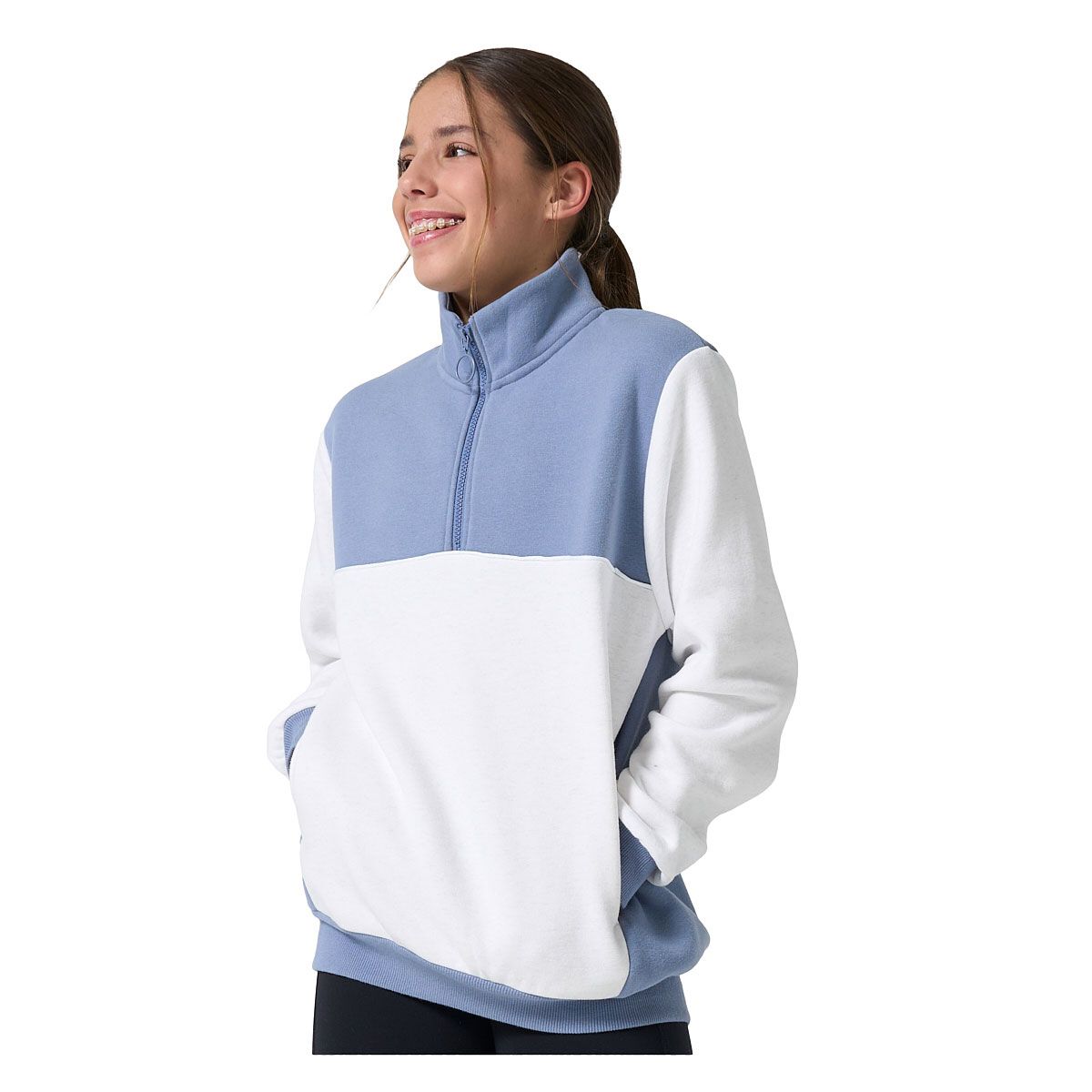 Ell/Voo Junior Freja Fleece Quarter Zip Pullover