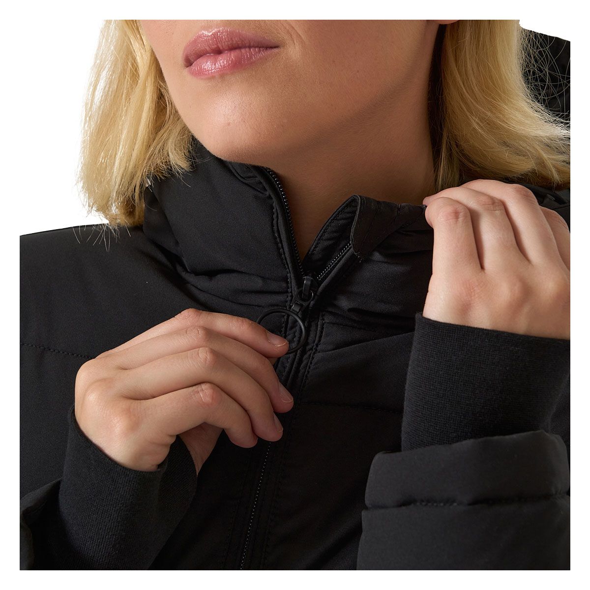 Ell/Voo Womens Leila Long Puffer Jacket