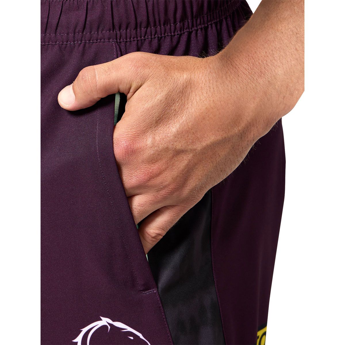 Brisbane Broncos 2025 Mens Training Shorts