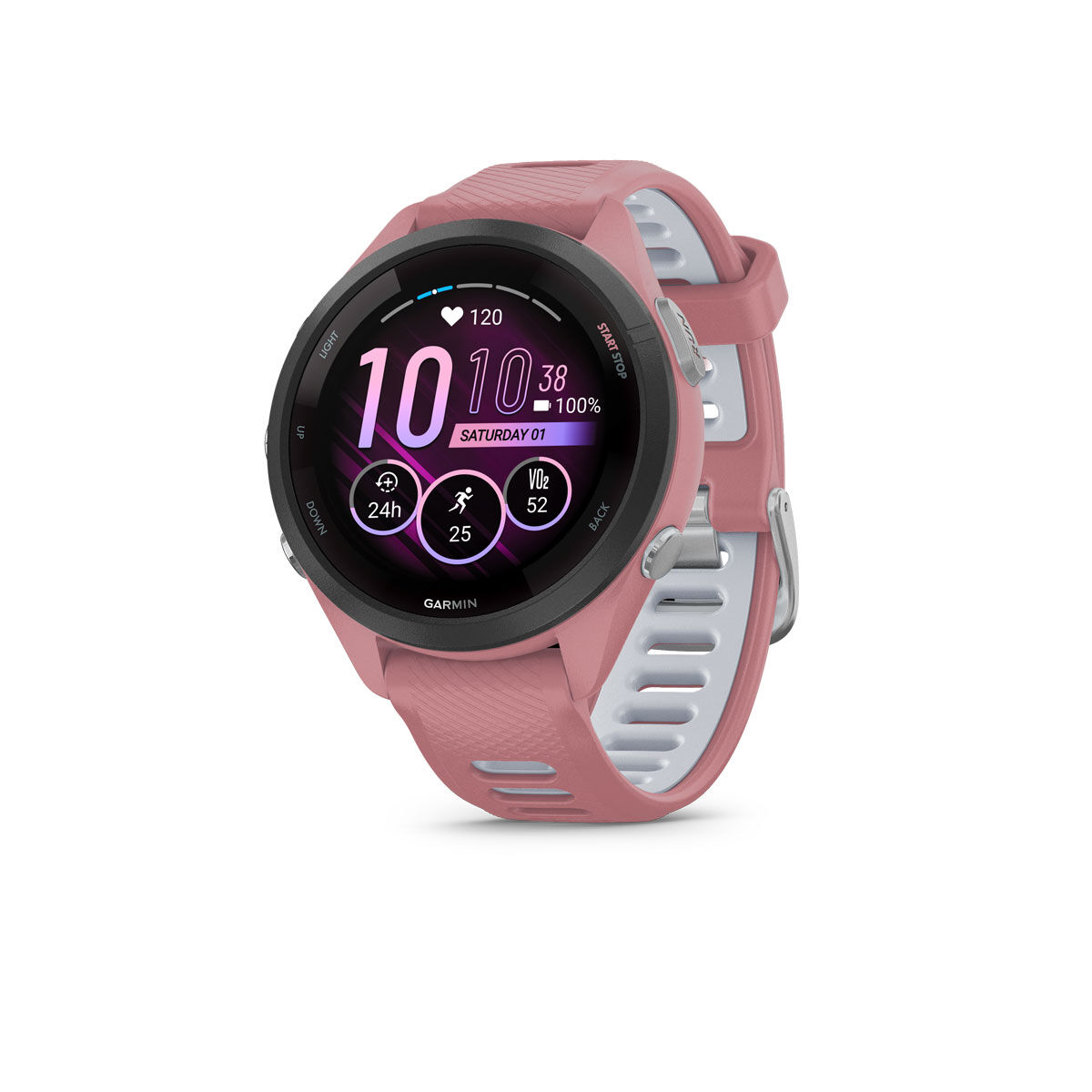 Garmin Forerunner 265S Watch - Light Pink Whitestone