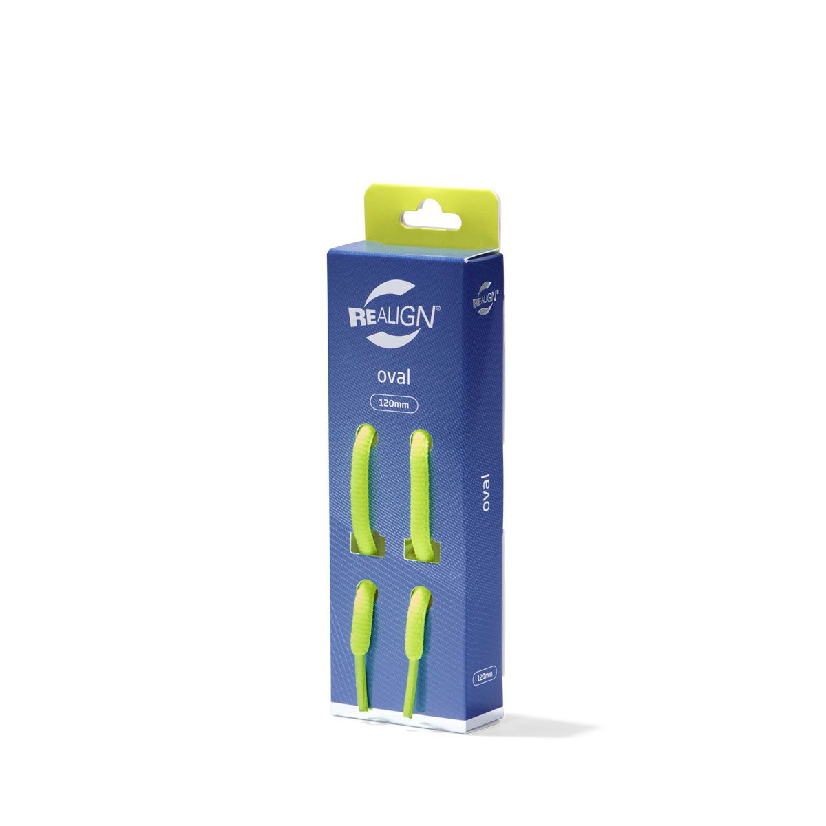Realign Oval 120cm Fluro Shoe Laces Yellow