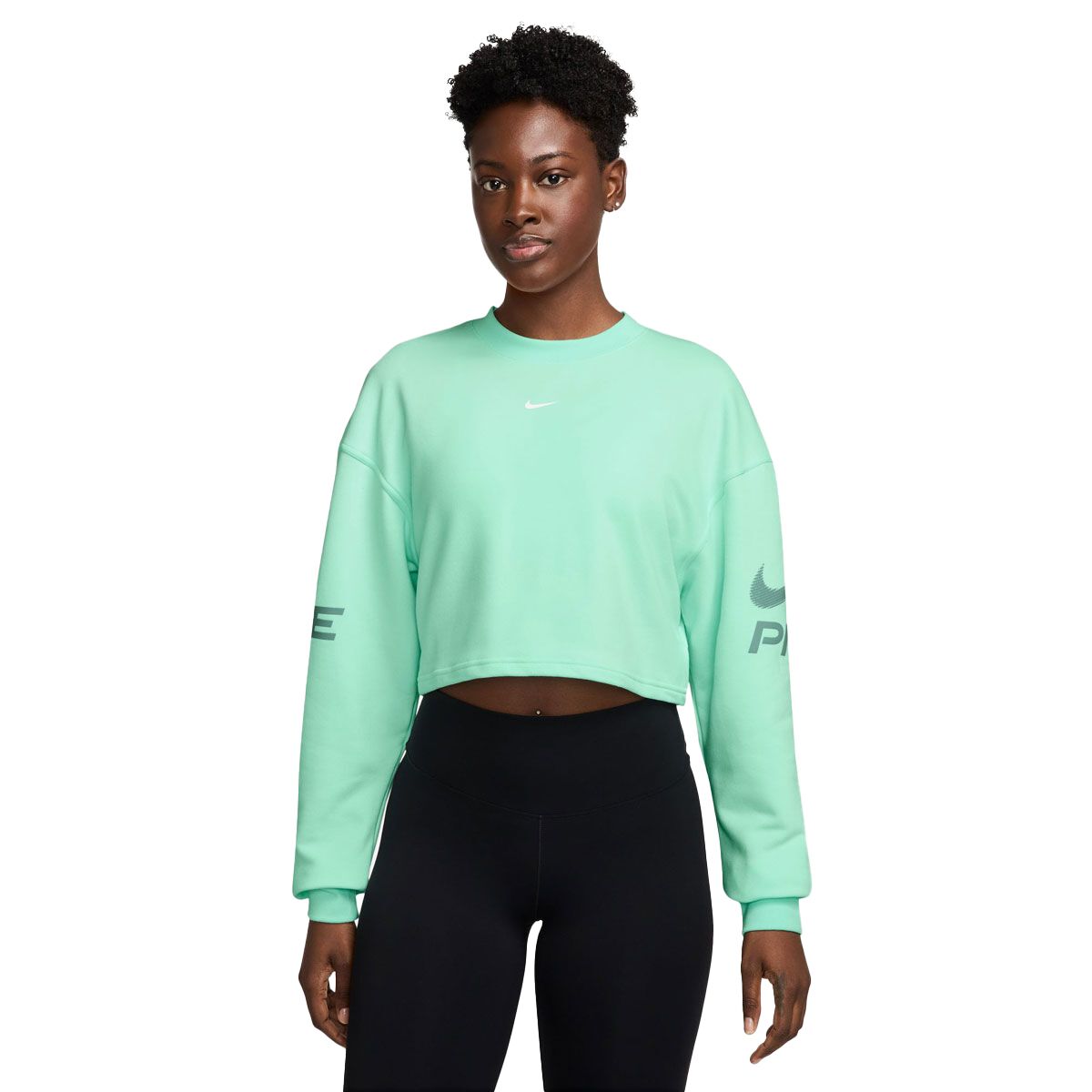 Nike Pro Womens Dri-FIT Graphic Crew Sweatshirt