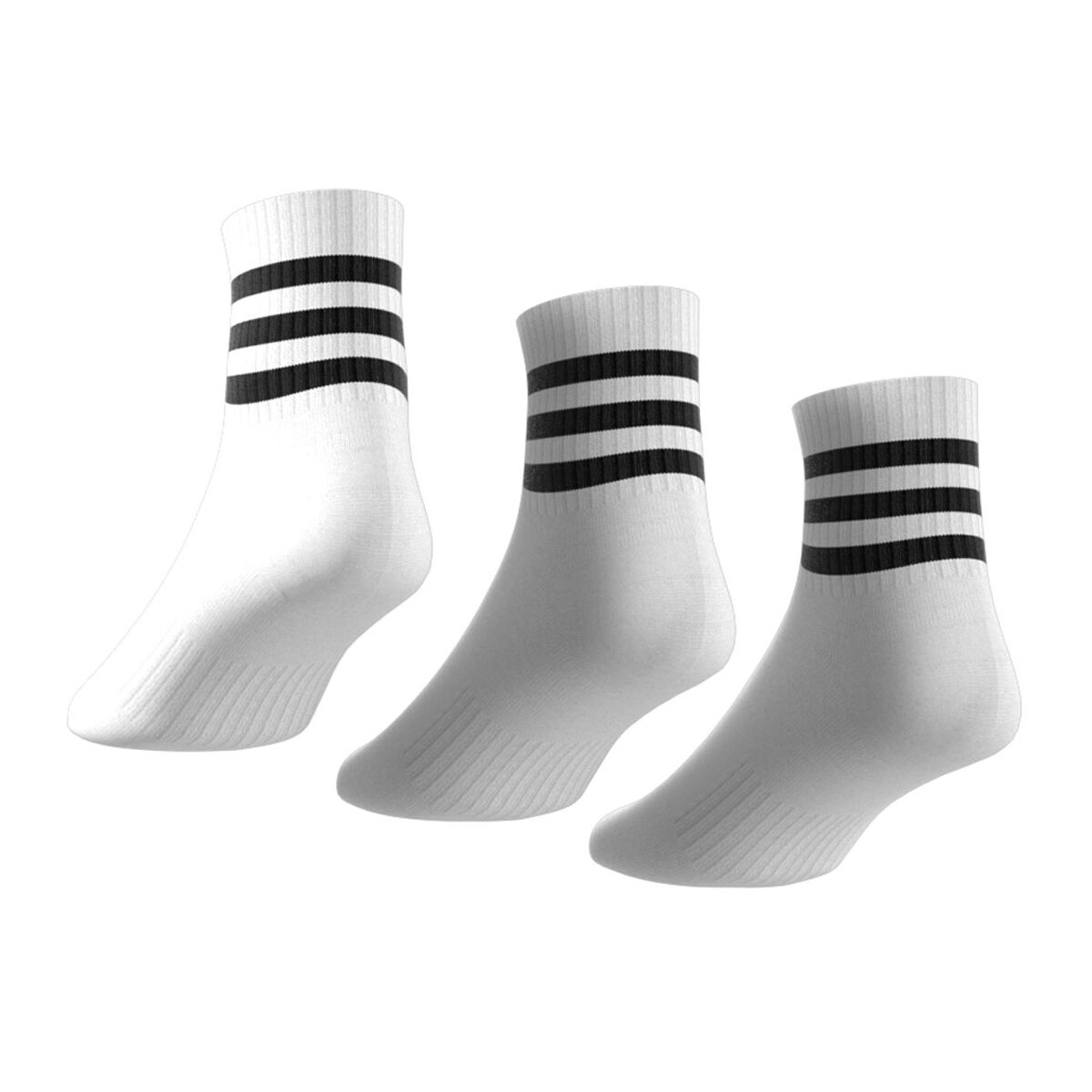 adidas 3-Stripes Cushioned Mid-Cut Socks
