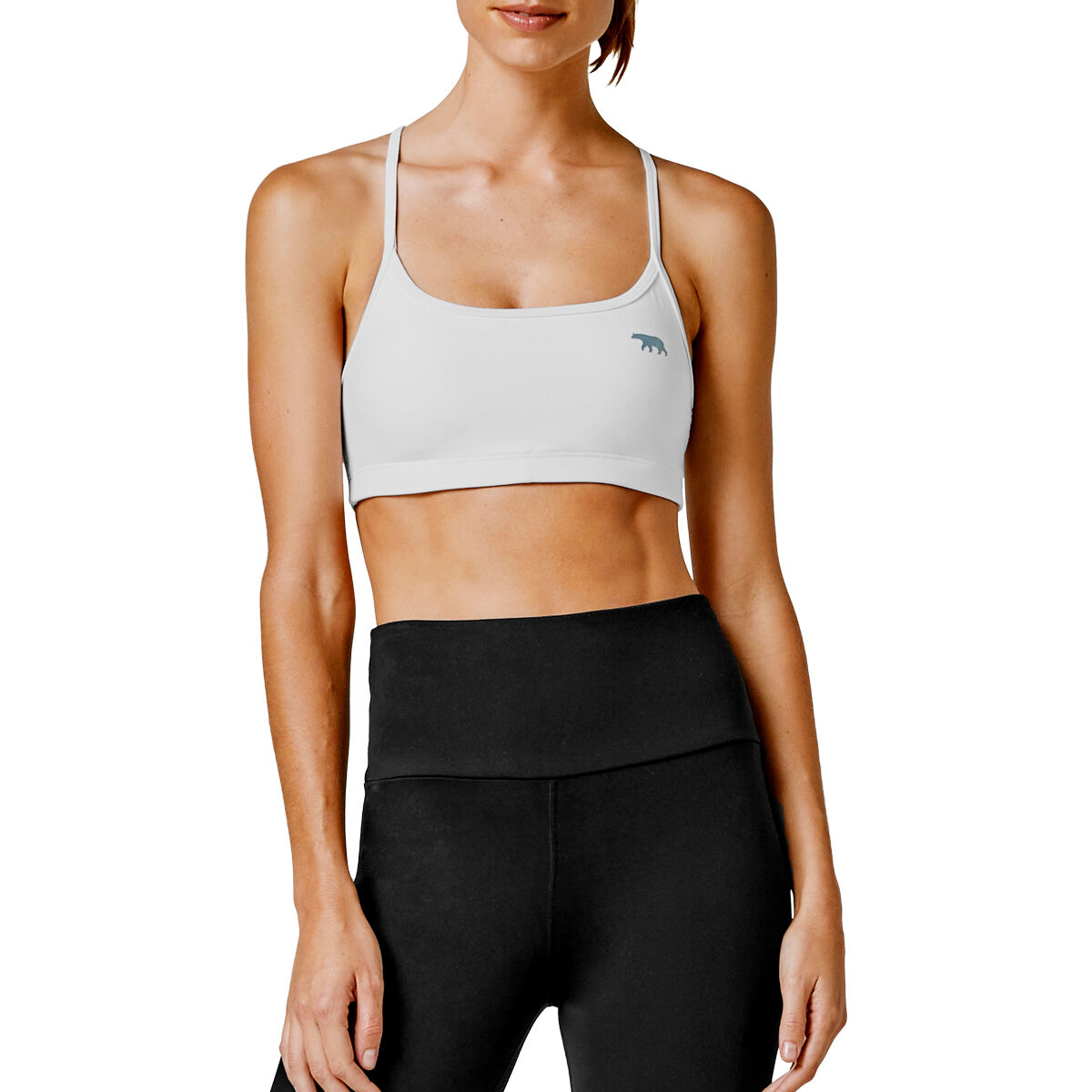 Running Bare Womens Push Up Crop Top