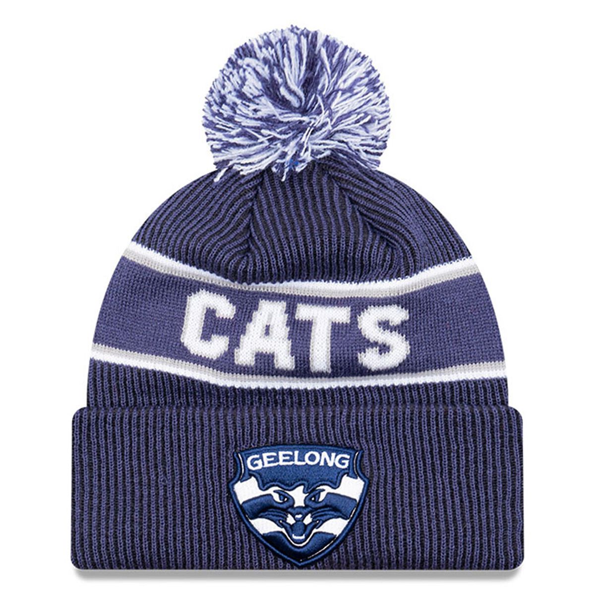 New Era Geelong Cats Knitted Pom Beanie