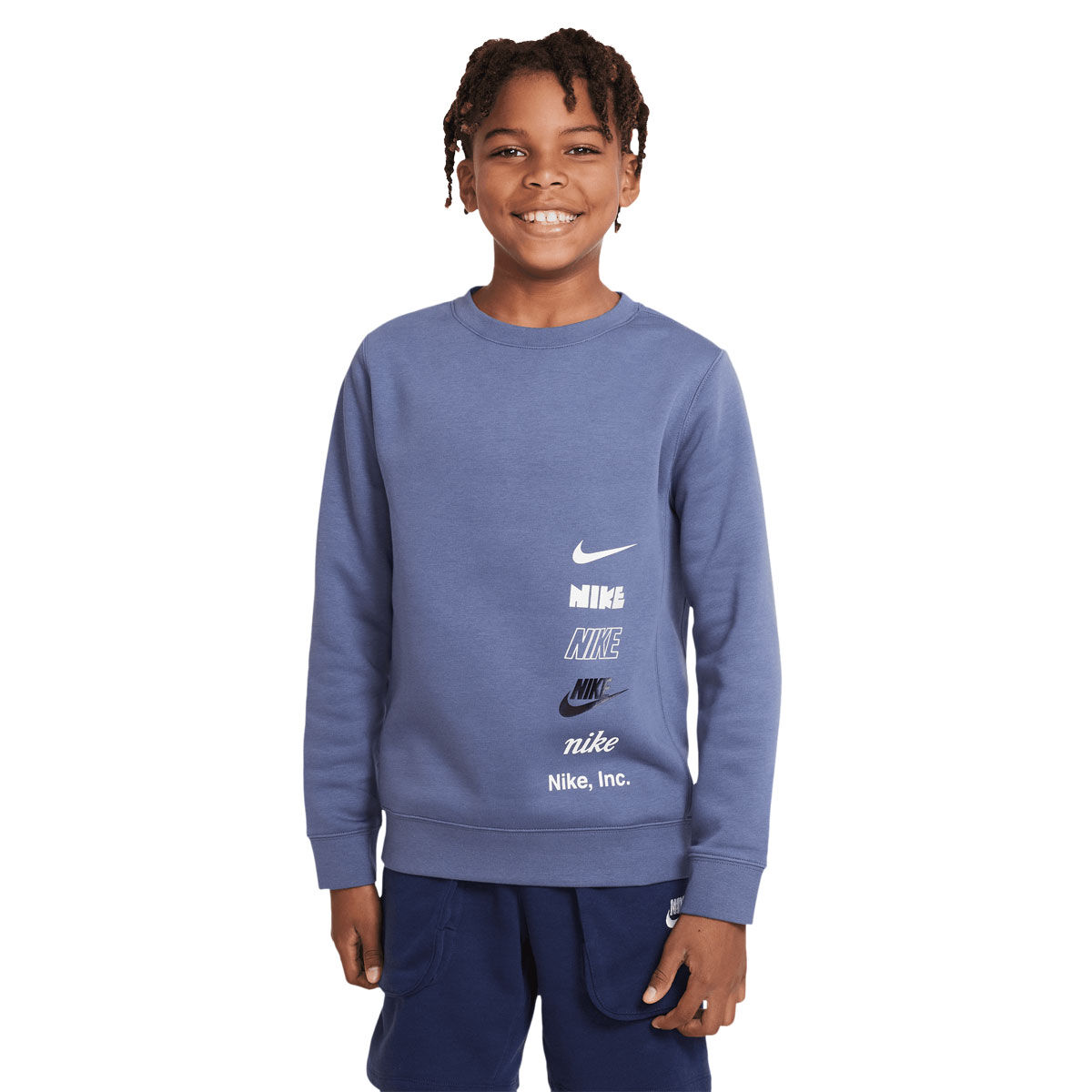 Nike Junior Sportswear Basketball Logo Crew Sweatshirt