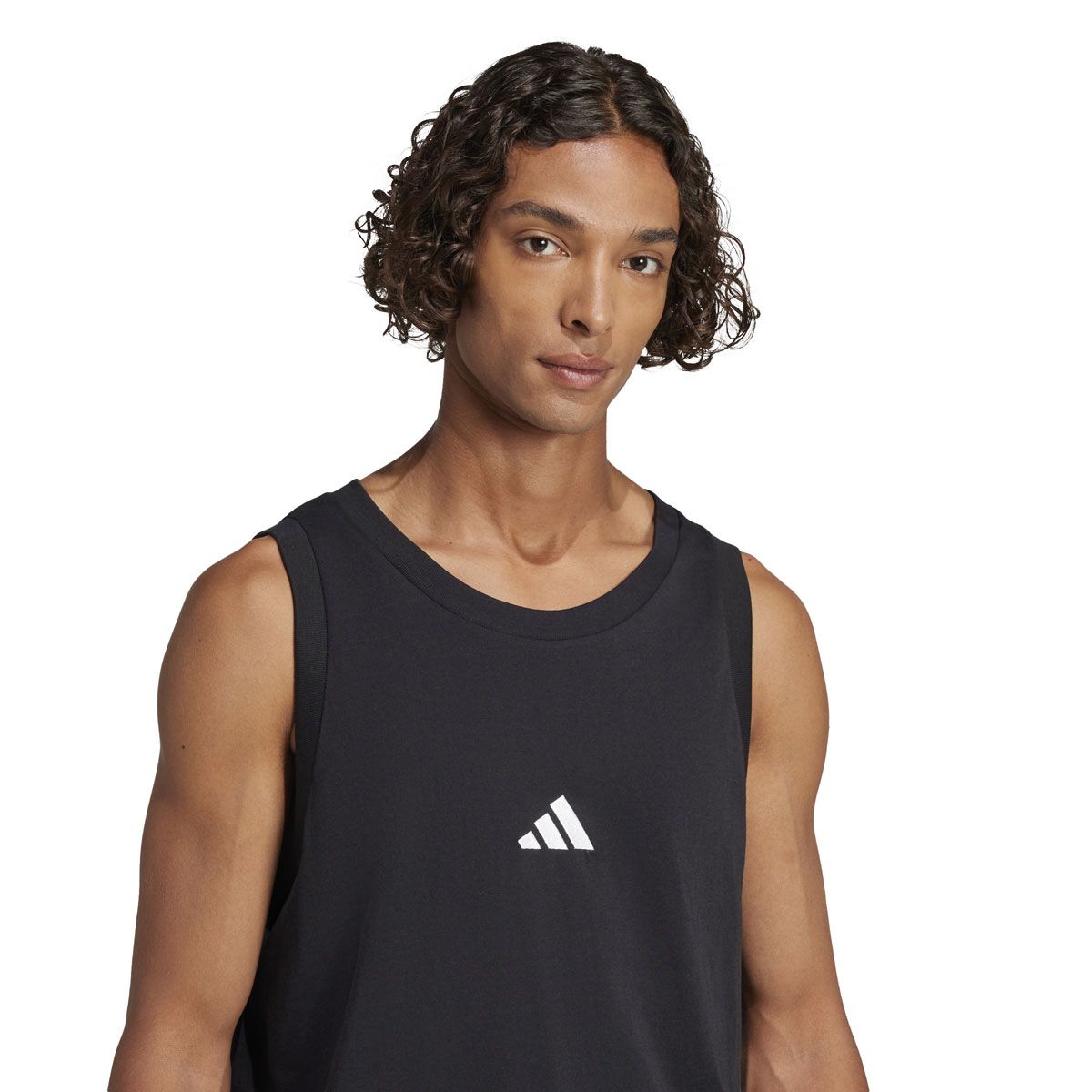 adidas Mens Essentials Big Logo Single Jersey Tank