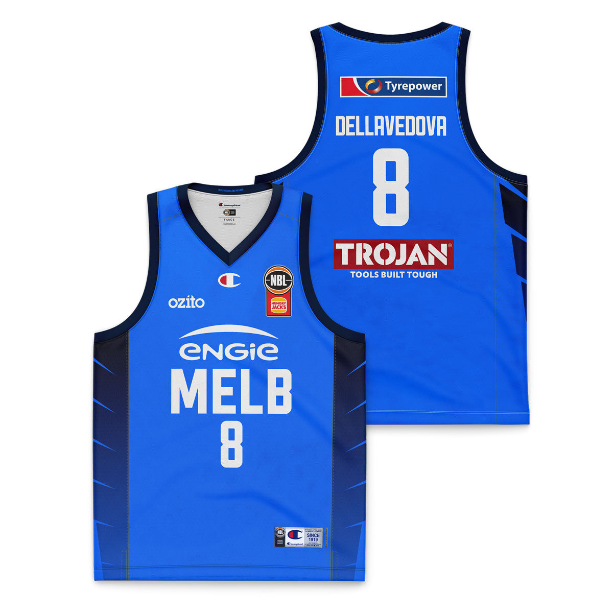 Melbourne United Kids Matthew Dellavedova Away 2024 Basketball Jersey