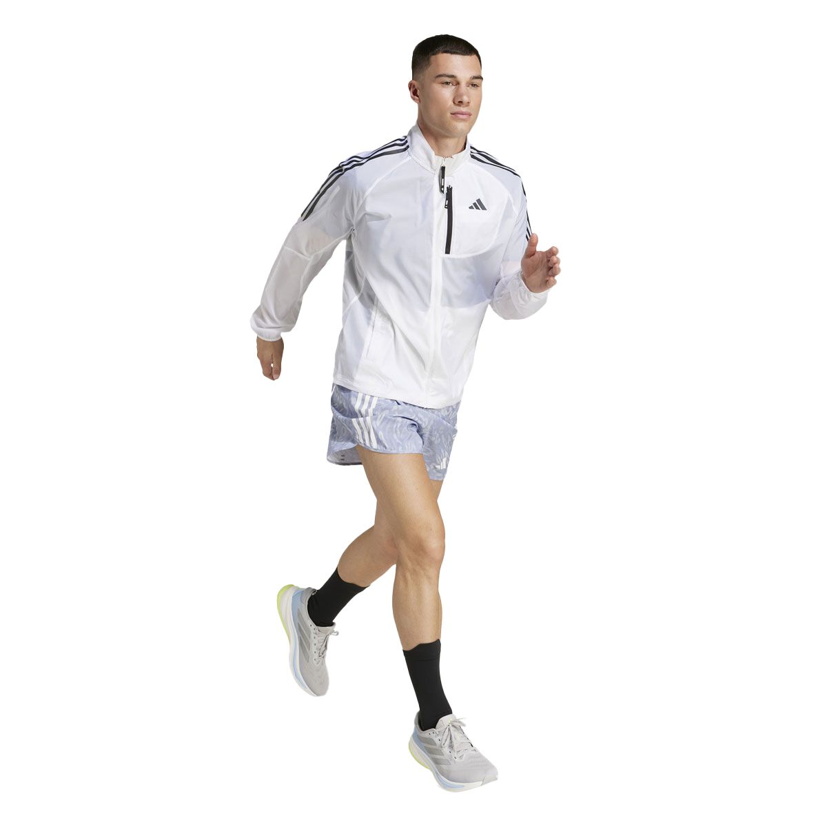 Adidas Mens Own the Run 3 Stripes Shorts