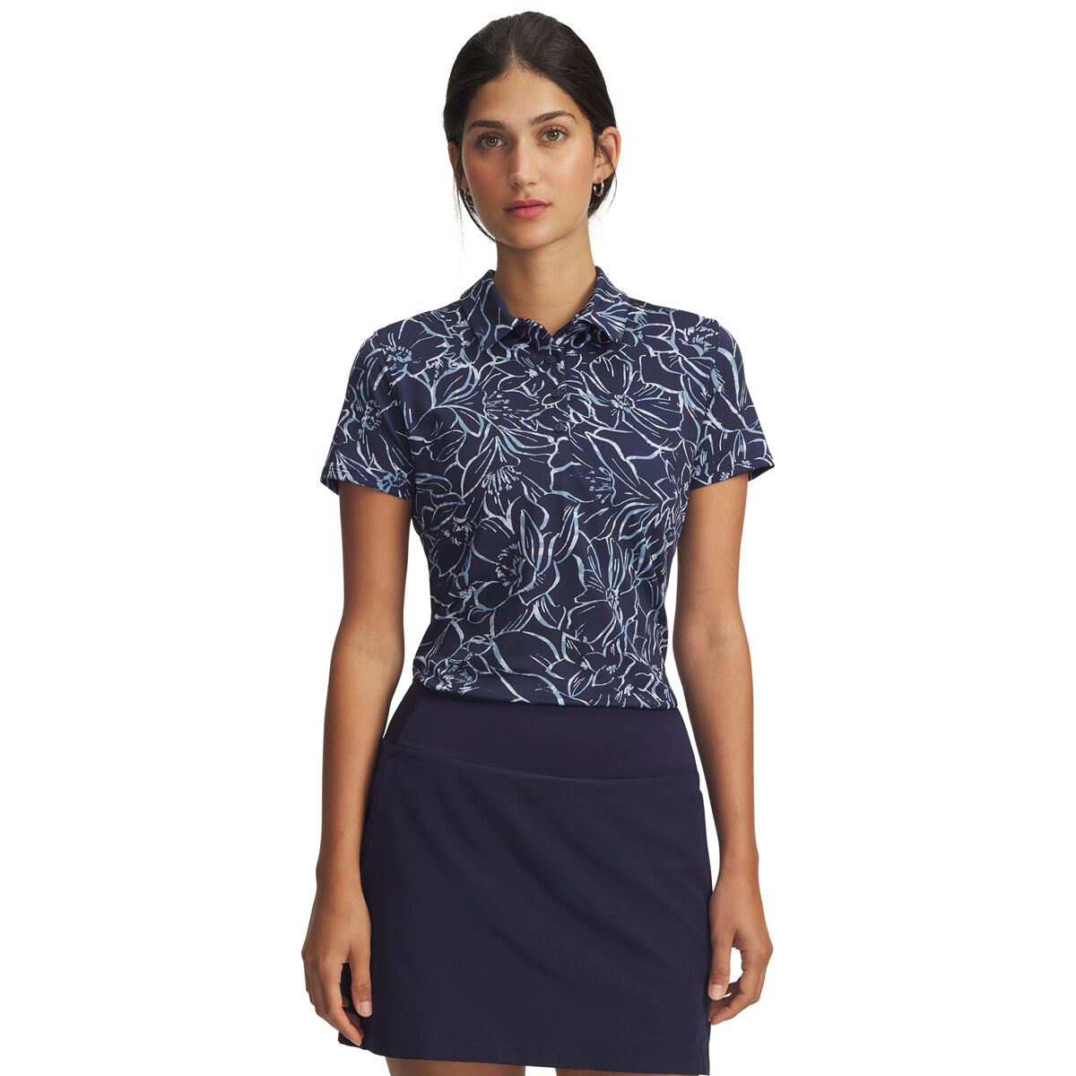 Under Armour Womens Playoff 3.0 Printed Golf Polo Shirt