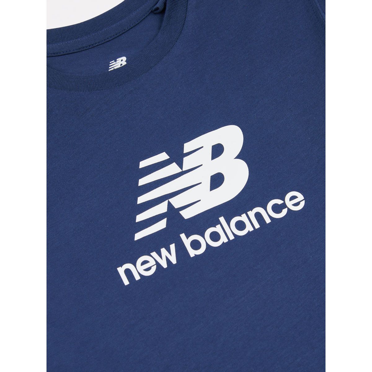 New Balance Junior Jersey Stacked Logo Tee
