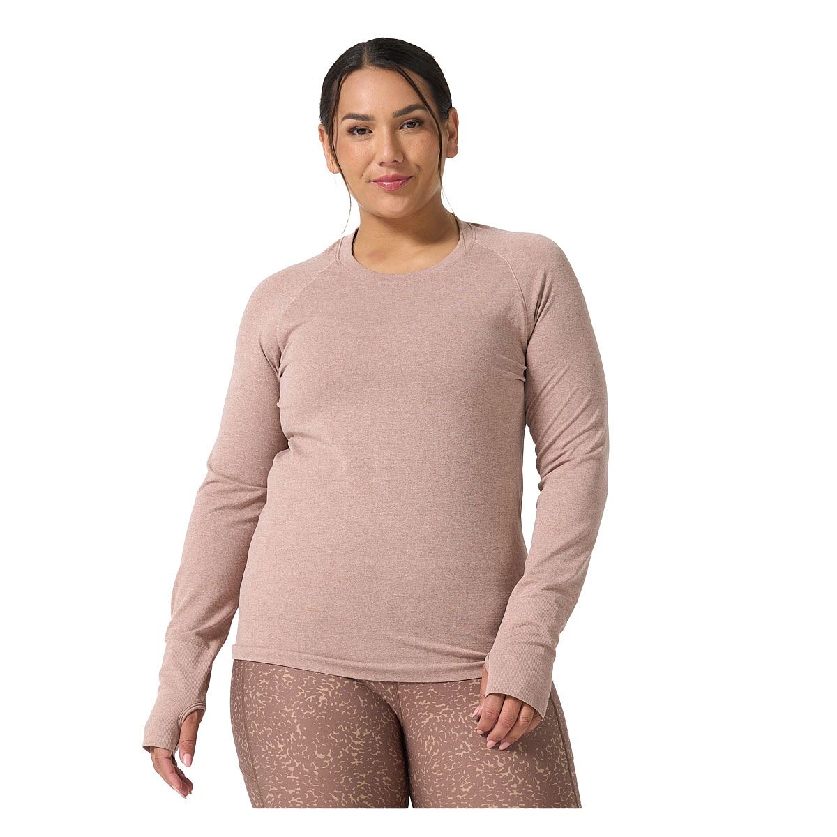 Ell/Voo Womens Reili Seam Free Long Sleeve Tee