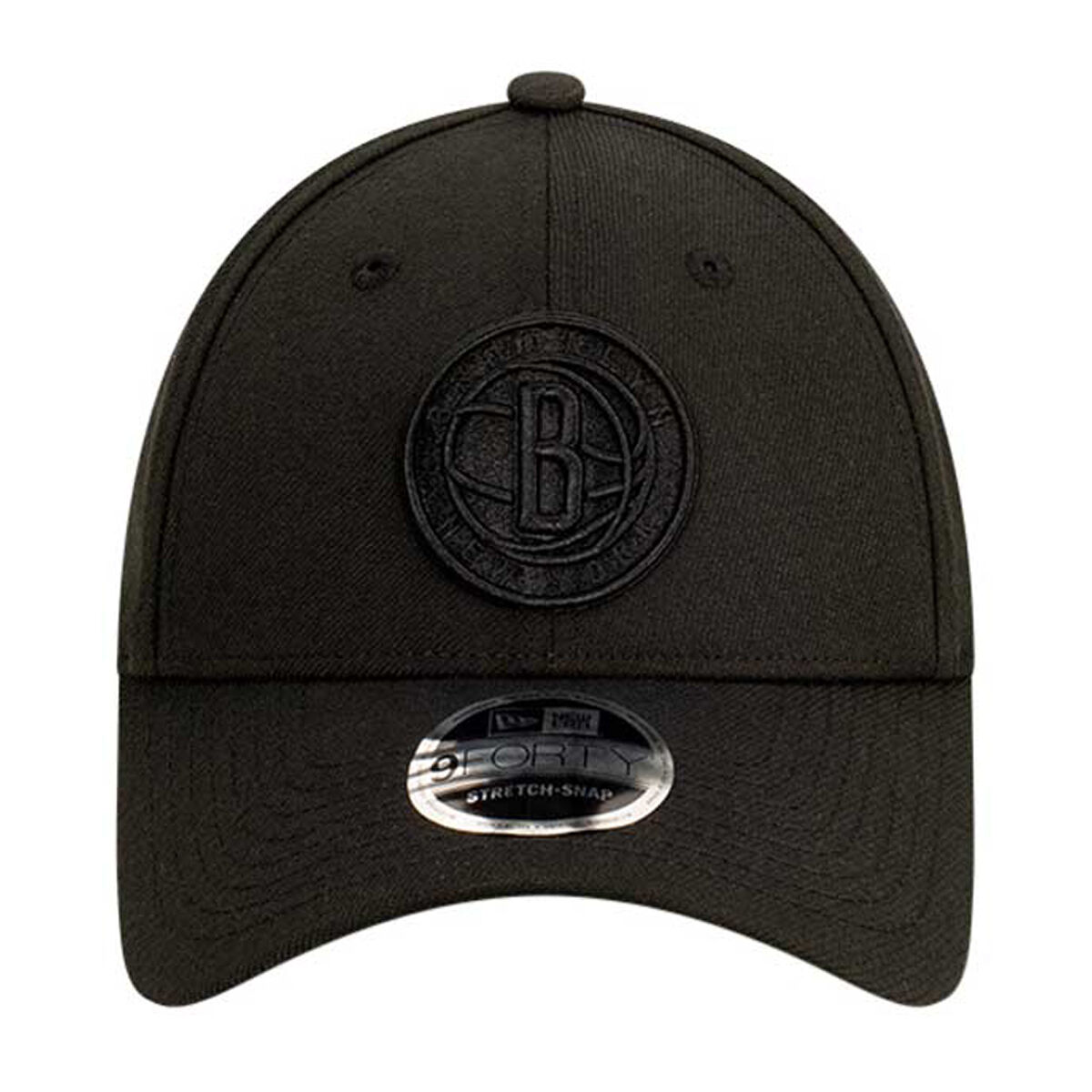 Brooklyn Nets New Era Black on Black 9FORTY Snapback