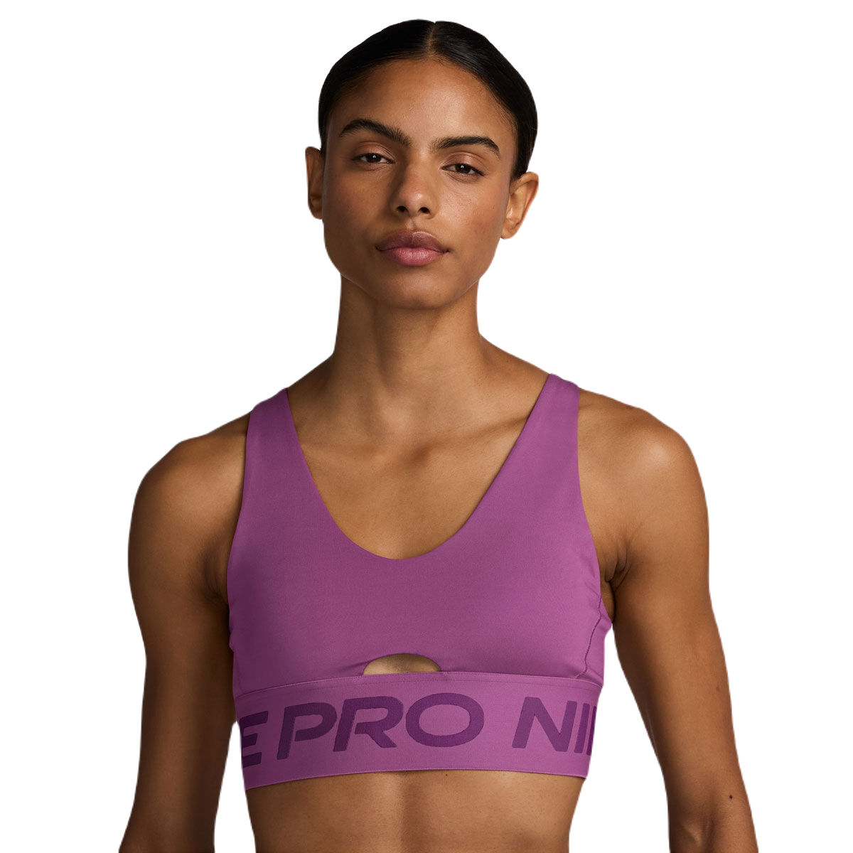 Nike Pro Womens Indy Plunge Dri-FIT Medium Support Padded Sports Bra
