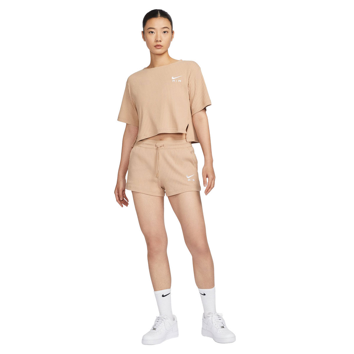 Nike Womens Sportswear Ribbed Jersey Shorts