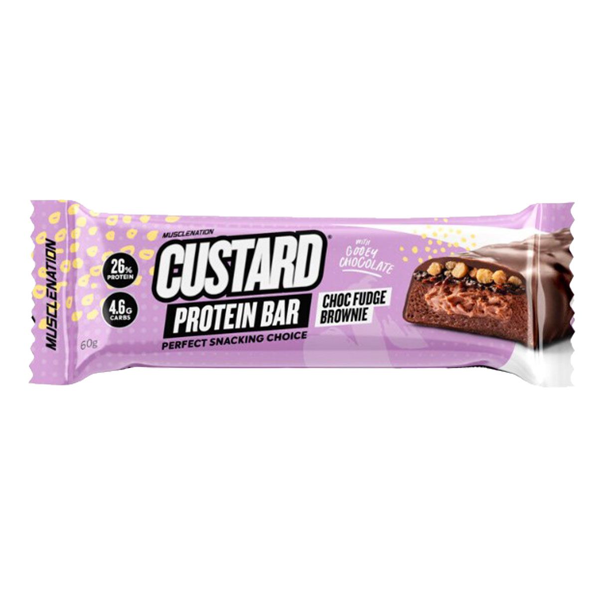 Muscle Nation Custard Protein Bars - Choc Fudge Brownie