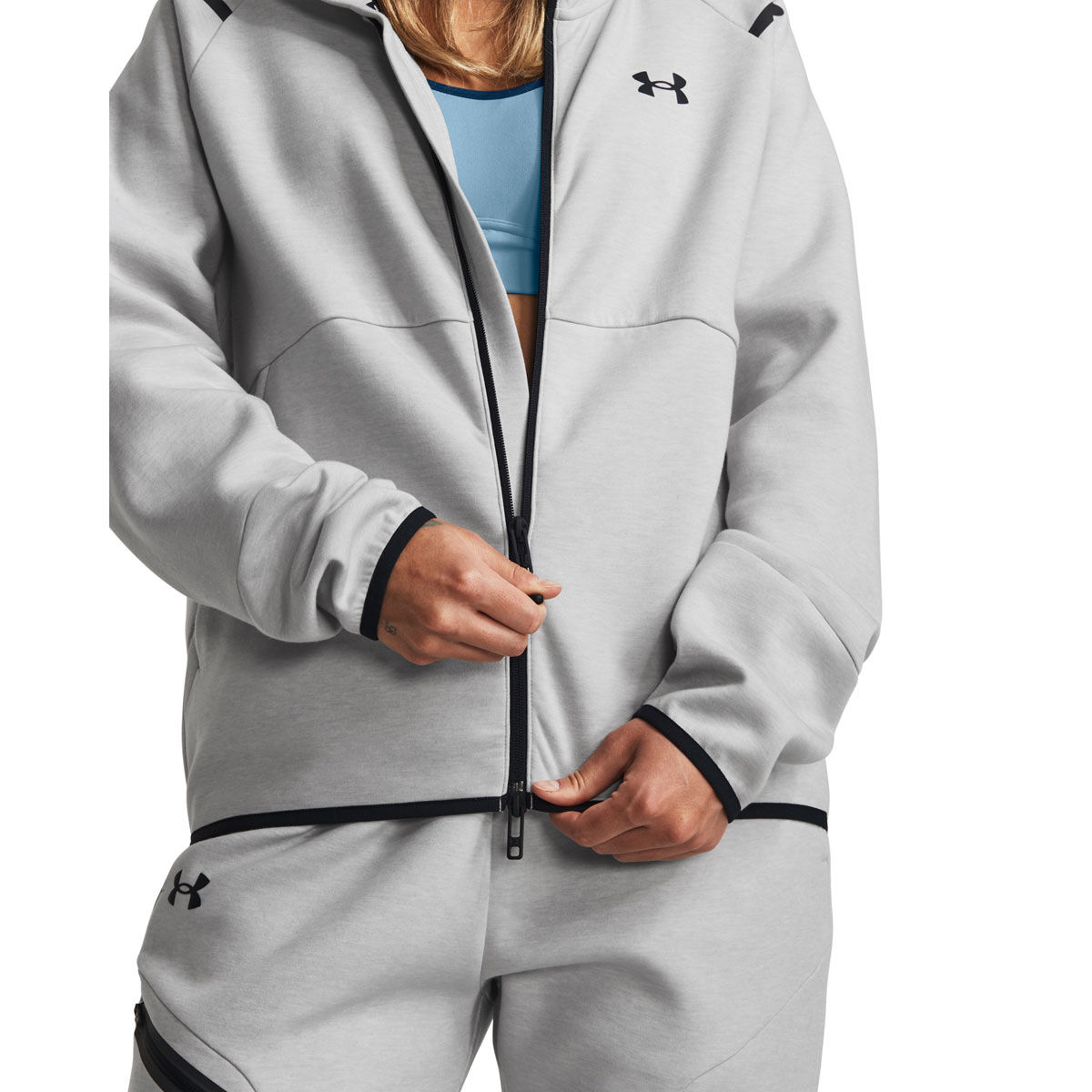 Under Armour Womens Unstoppable Fleece Full Zip Hoodie