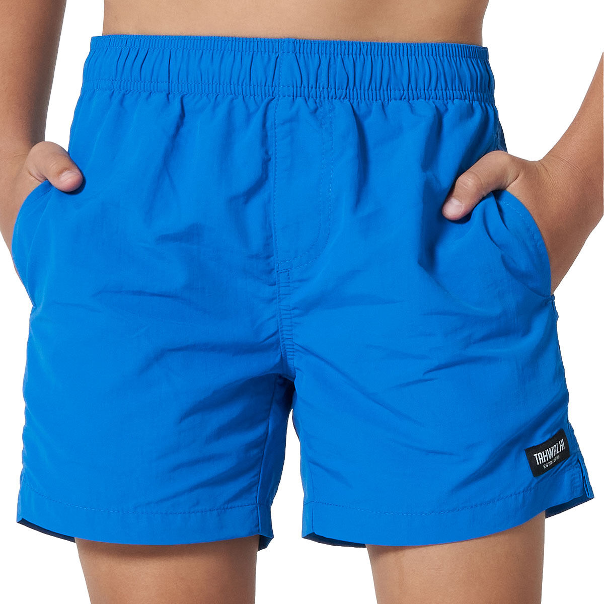 Tahwalhi Boys Solid Pool Shorts
