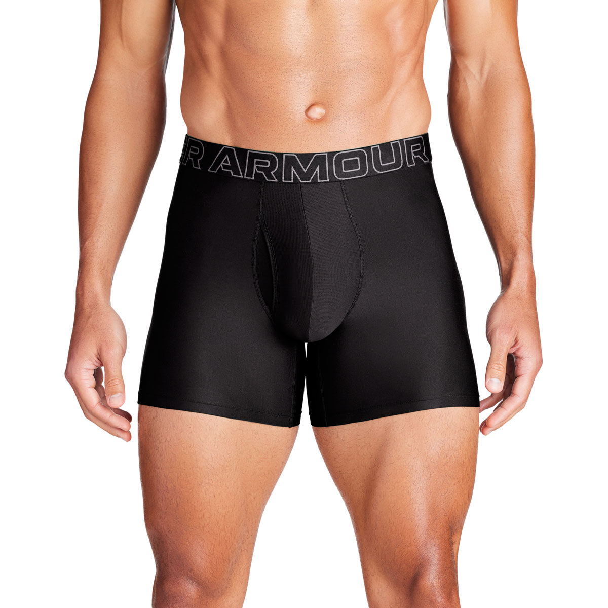 Under Armour Mens UA Performance Tech 6 inch 3 Pack Boxer Jocks
