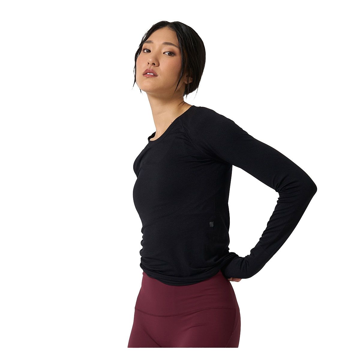 Ell/Voo Womens Reili Seam Free Long Sleeve Tee