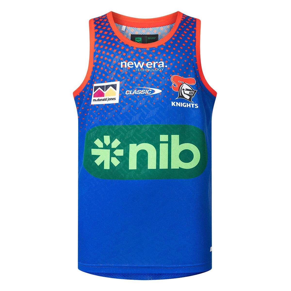 Newcastle Knights 2025 Kids Training Singlet