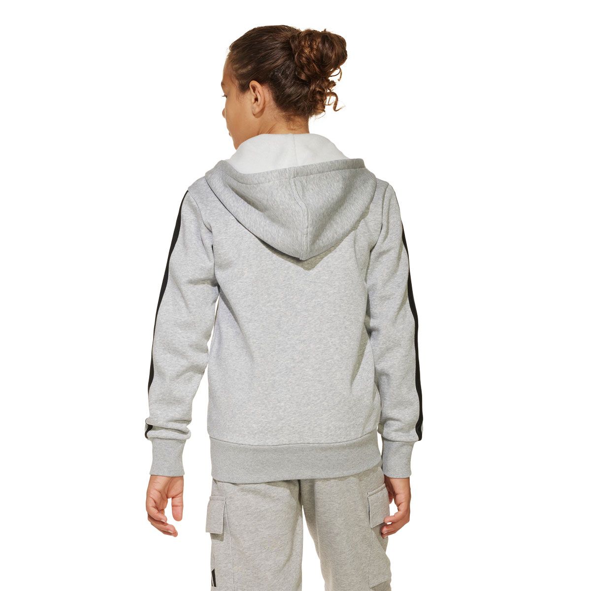 adidas Junior Essentials Fleece 3-Stripes Full Zip Hoodie