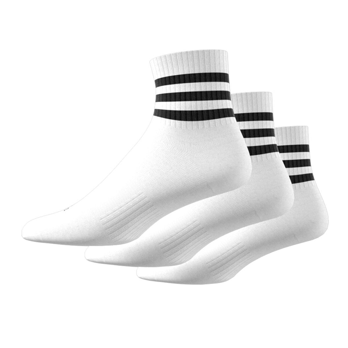 adidas 3-Stripes Cushioned Mid-Cut Socks