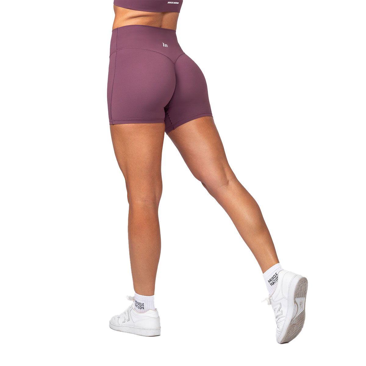 Muscle Nation Womens Aura Peachy Midway Shorts