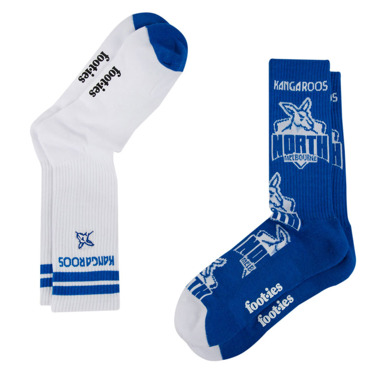 North Mellbourne Kangaroos Sneaker Socks 2 Pack