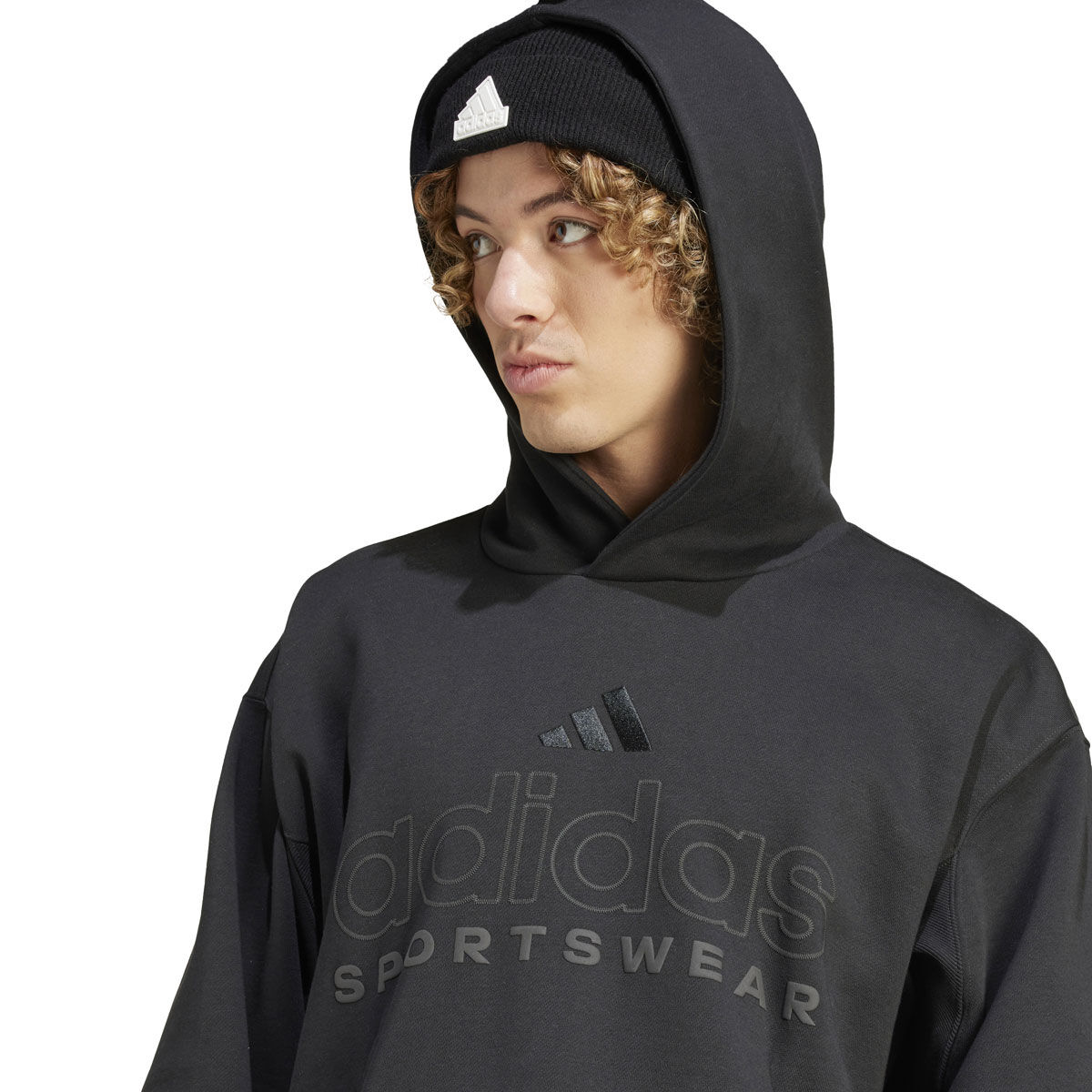 adidas Mens ALL SZN Graphic Pullover Fleece Hoodie