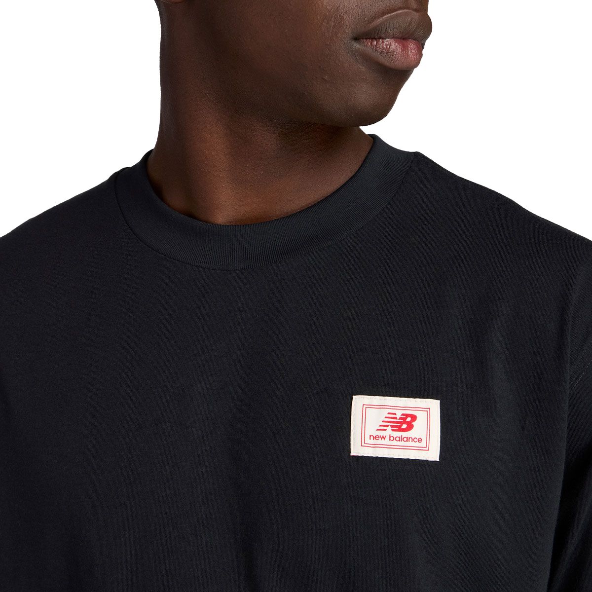 New Balance Mens Woven Label Tee