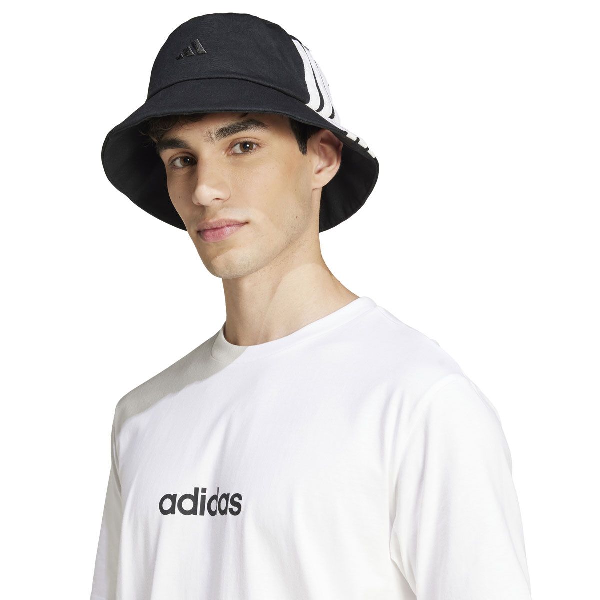 adidas Mens Essentials Linear Logo Single Jersey Tee