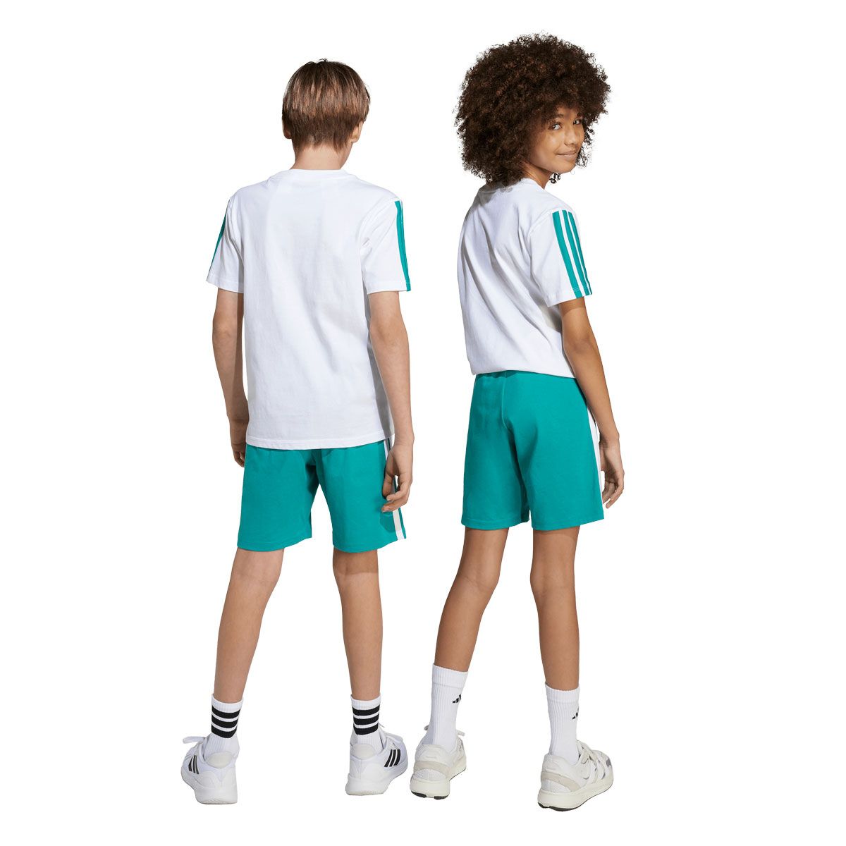 adidas Junior 3-Stripes Knit Shorts