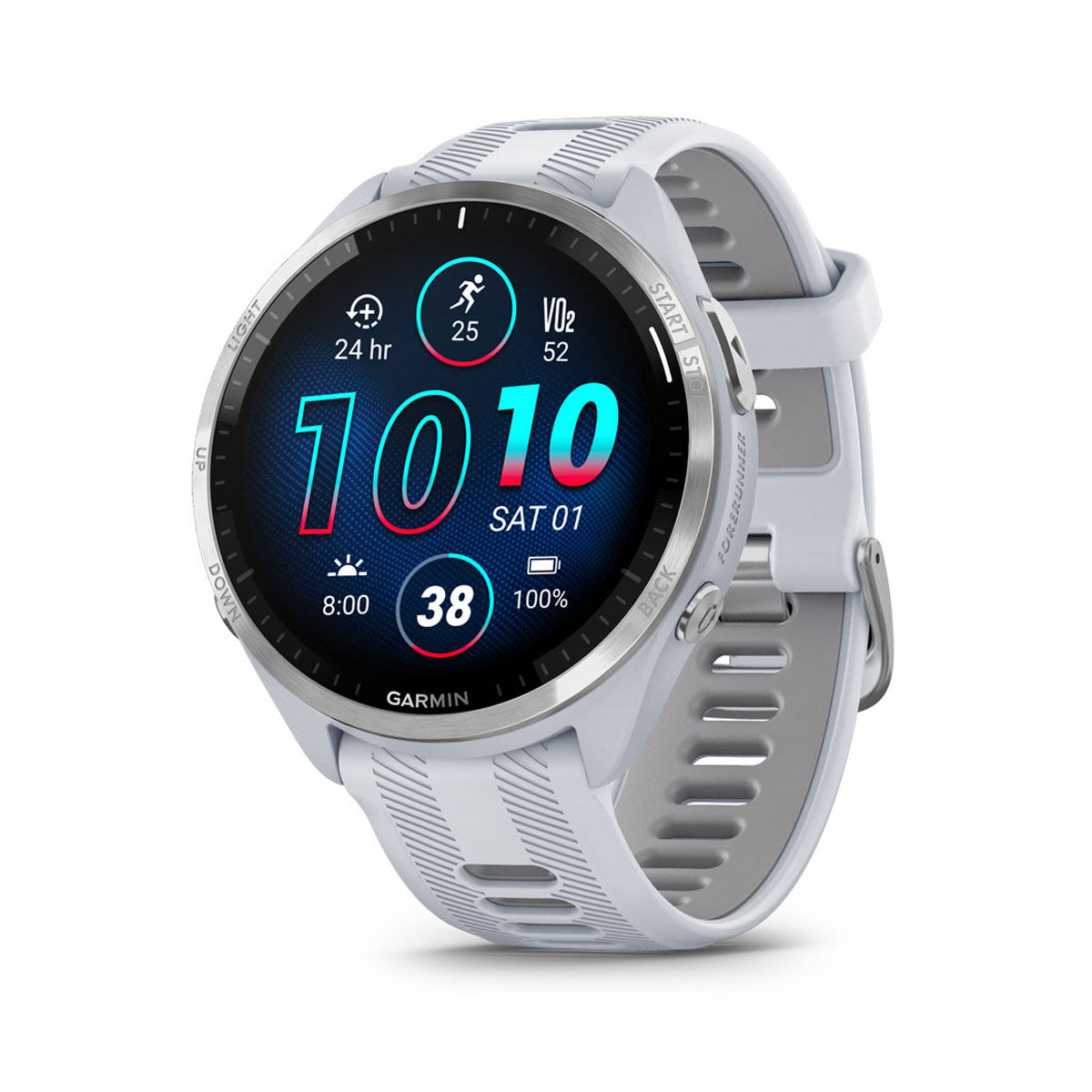 Garmin Forerunner 965 Watch - Whitestone Powder Grey