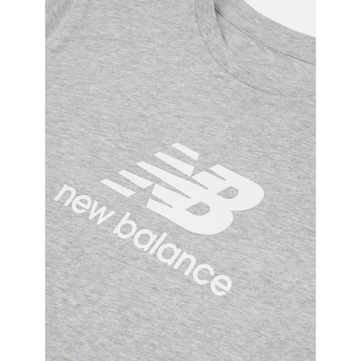 New Balance Junior Jersey Stacked Logo Tee