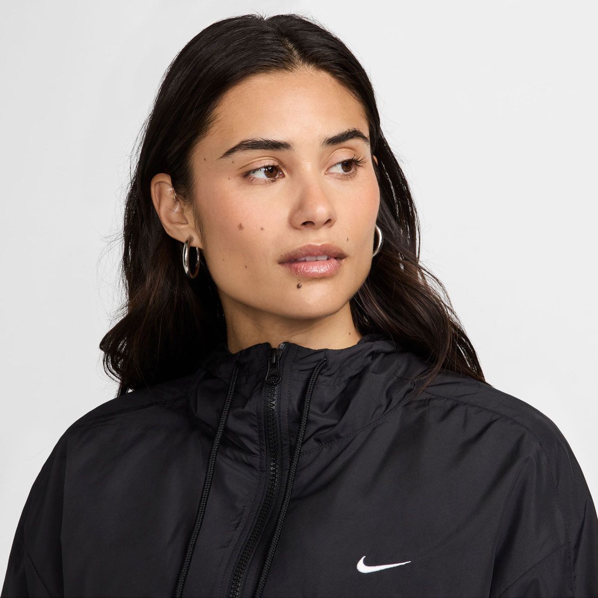 Nike Womens Sportswear Classic Woven Loose UV Hooded Jacket