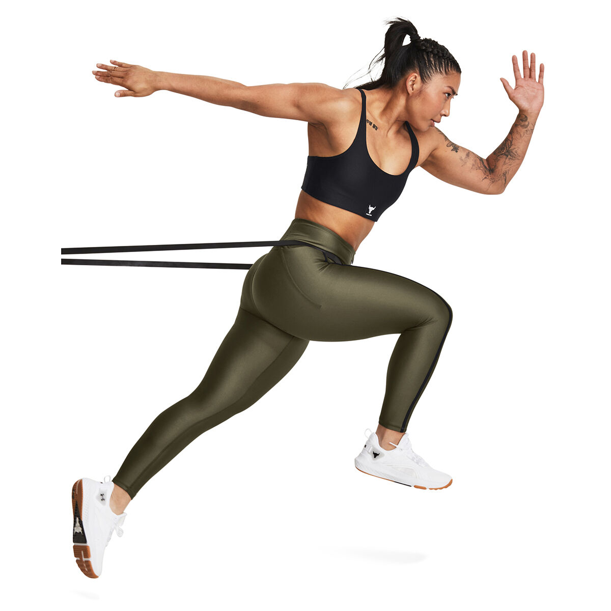 Under Armour Womens Project Rock All Train HeatGear Ankle Tights